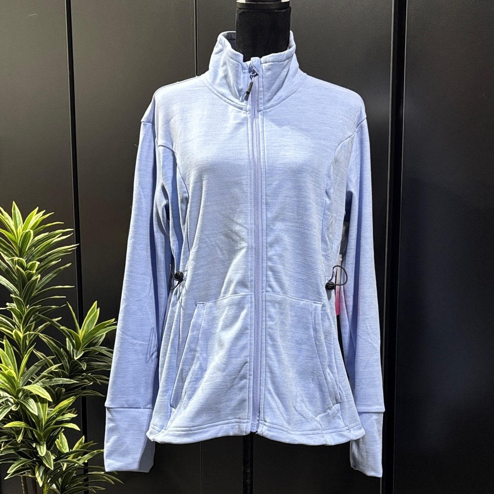 Pink Laundry Cozy Essentials,full zip,hip pockets, bungee waist,drop tail,soft